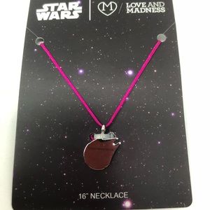 Star Wars Millennium Falcon Corded Charm Necklace